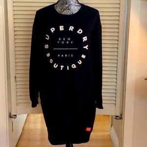 Superdry Boutique Paris NY Logo Dress 2 pockets S